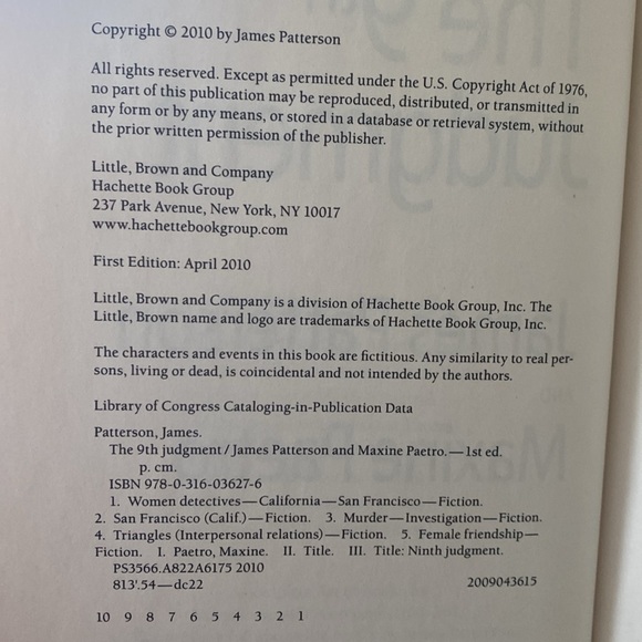 James Patterson First Edition Books - 9th Judgement, 10th Anniversary, 11th Hour - Picture 4 of 13